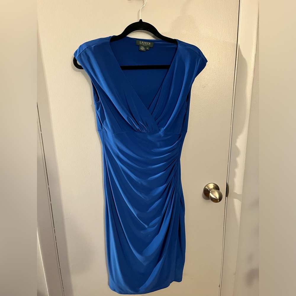 Lauren by Ralph Lauren stunning royal blue dress. Size 6.